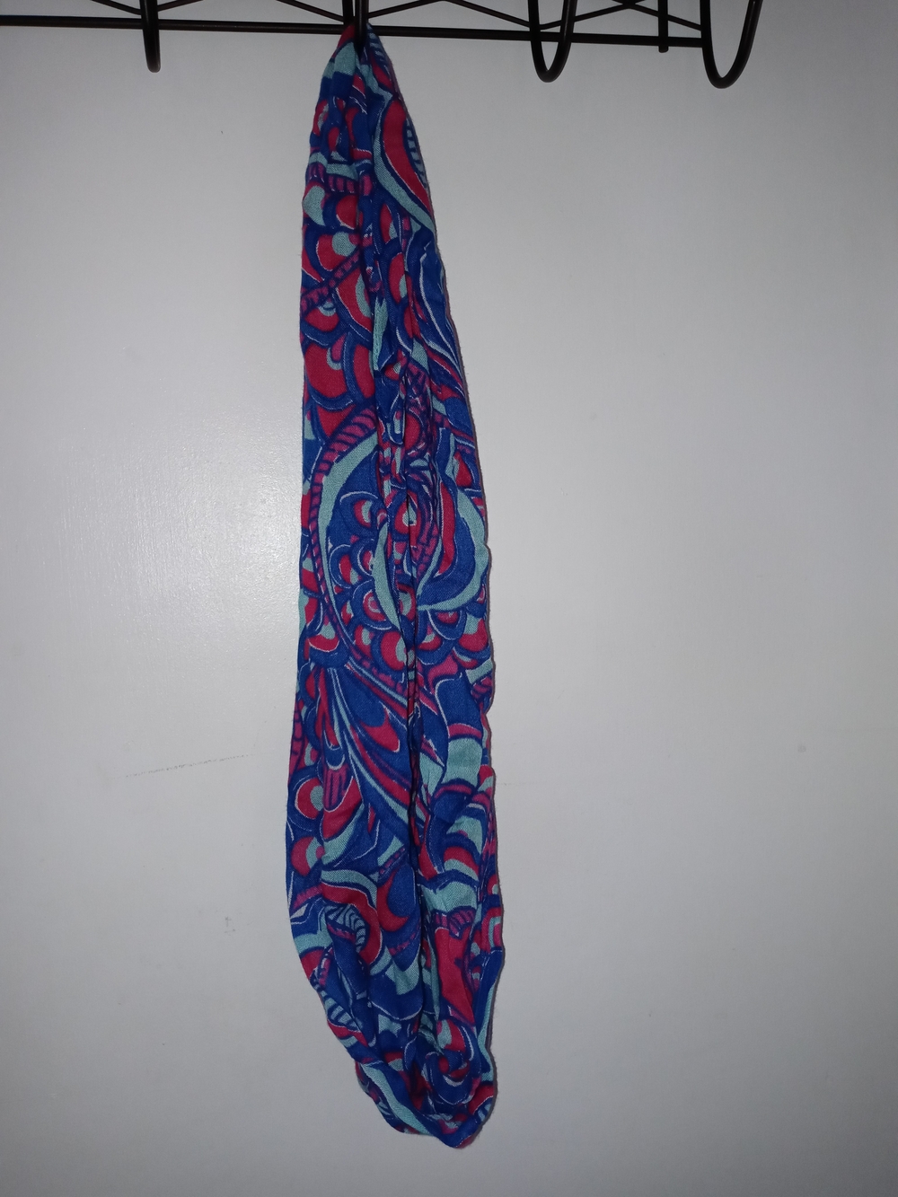 Lilly Pulitzer Blue & Pink Swirl Infinity Scarf